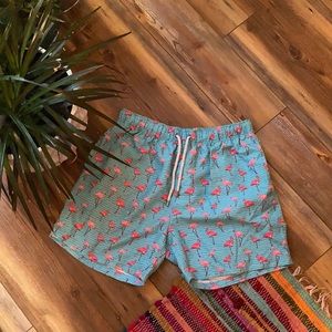 Endless Summer Pink Flamingo Swim Trunks